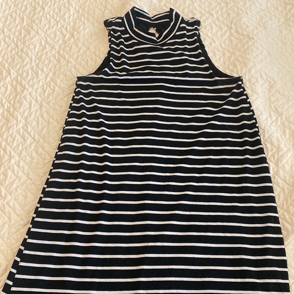 Striped cotton dress